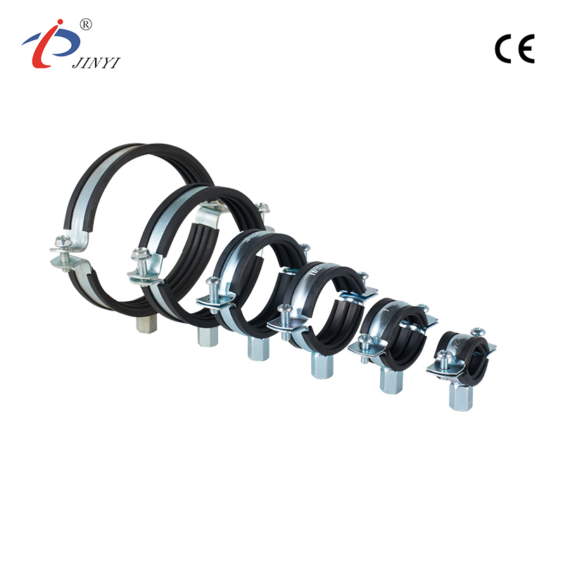 Rohrschelle mit Gummiisolierung